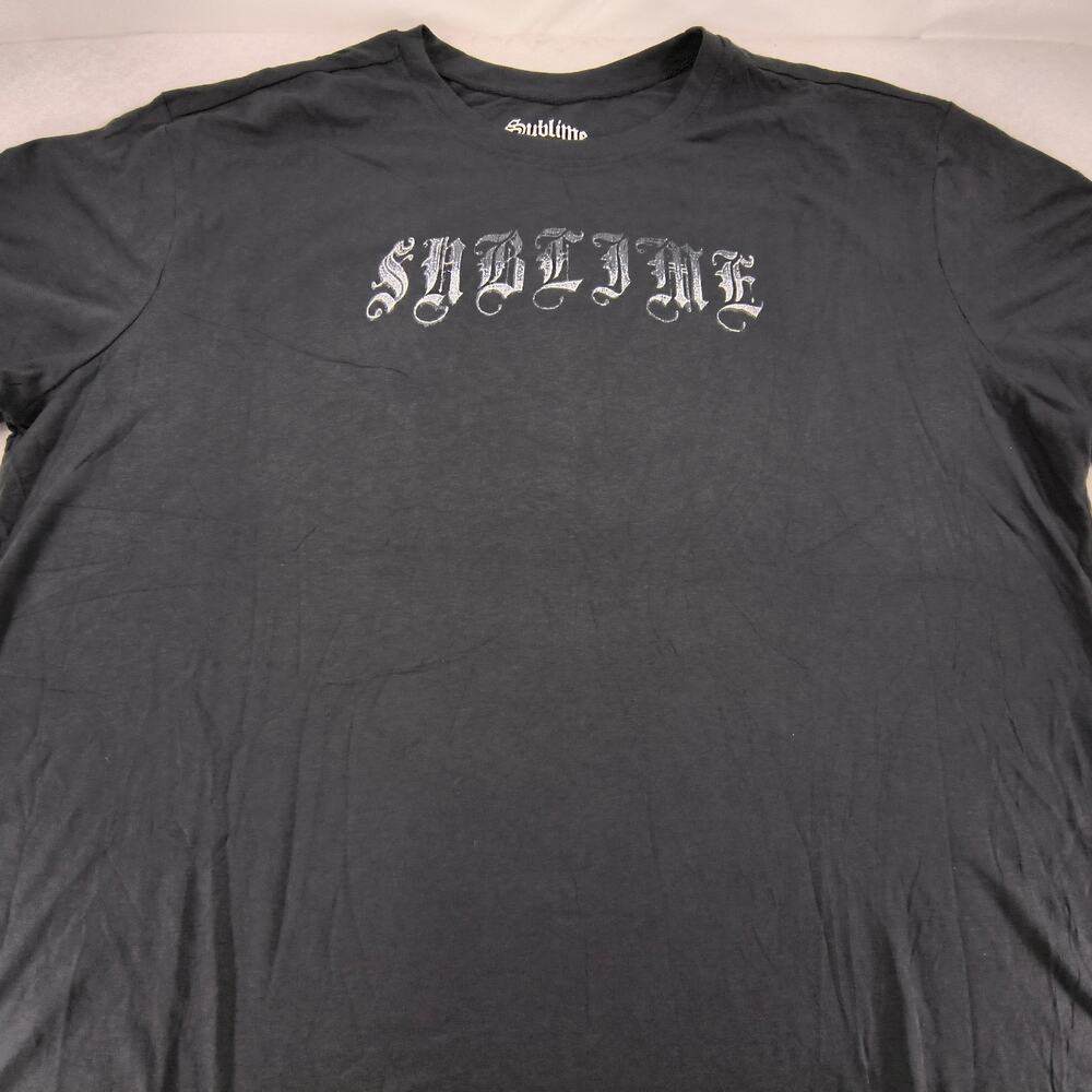 Sublime Casual Graphic Crew Neck Short Sleeve T Shirt Womens Size 2 Gray